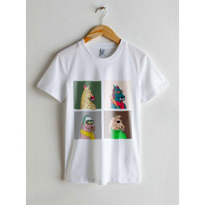 Tricou Collage Cal nebun